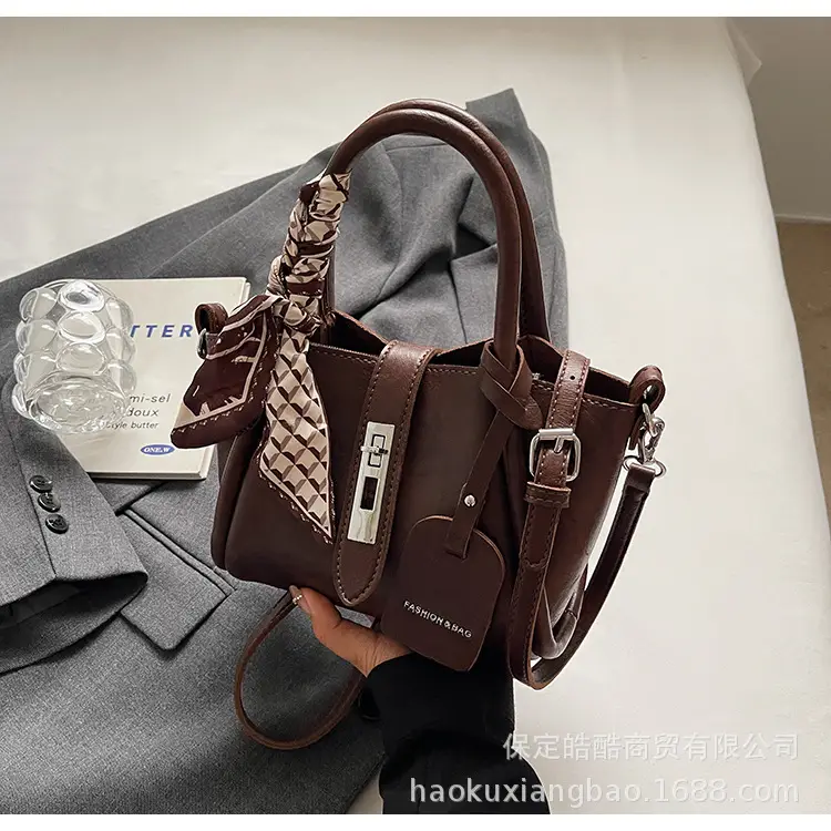 Maillard Women's Brown Leather Handbag 2024 New Trendy — feature 18