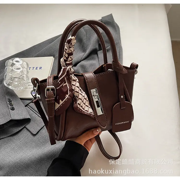 Maillard Women's Brown Leather Handbag 2024 New Trendy — feature 19