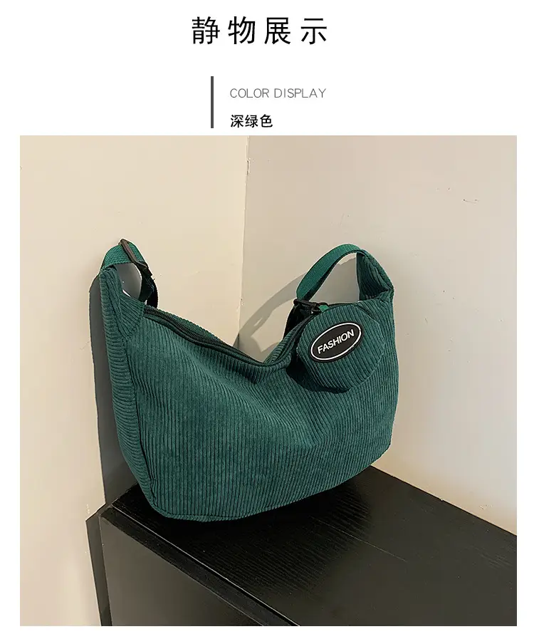 Pink Knitted Shoulder Bag Large Capacity Korean Style — feature 11