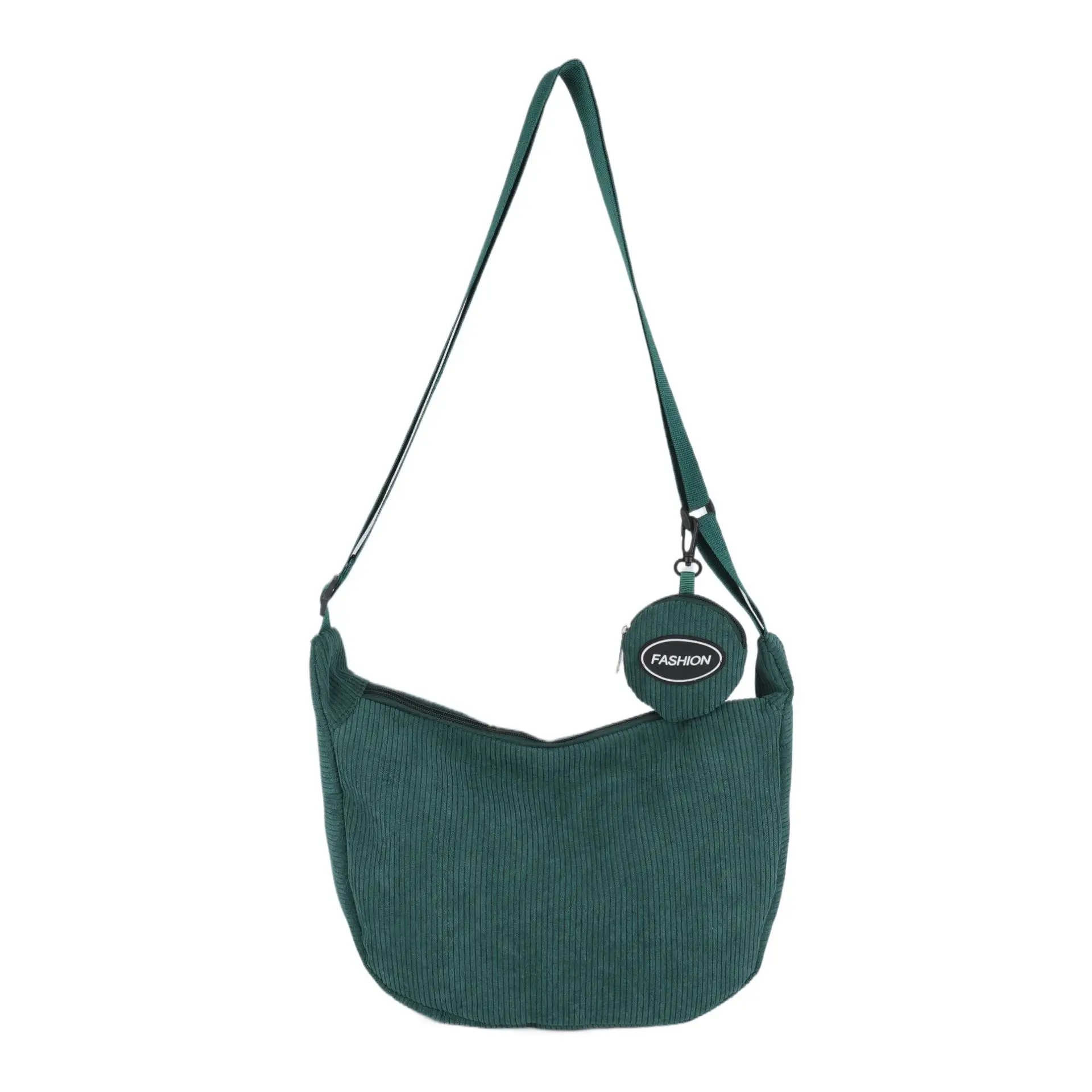 Pink Knitted Shoulder Bag Large Capacity Korean Style - Image 5