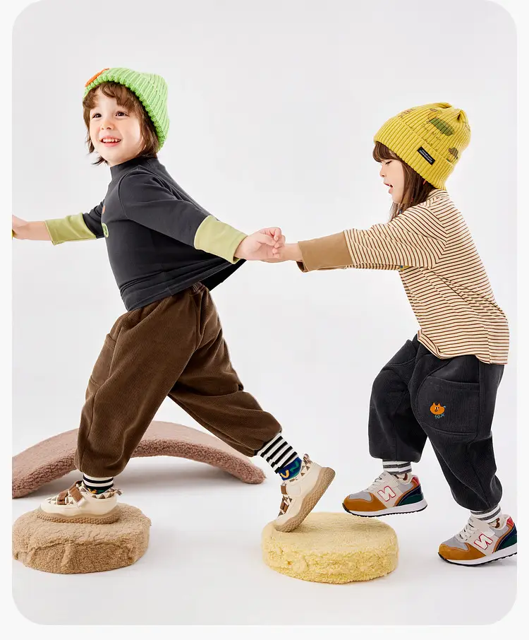 Dudu Boys Winter Cartoon T-Shirt with Bear Head Design — feature 21
