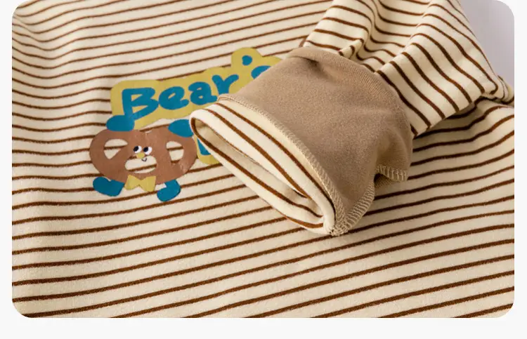 Dudu Boys Winter Cartoon T-Shirt with Bear Head Design — feature 25