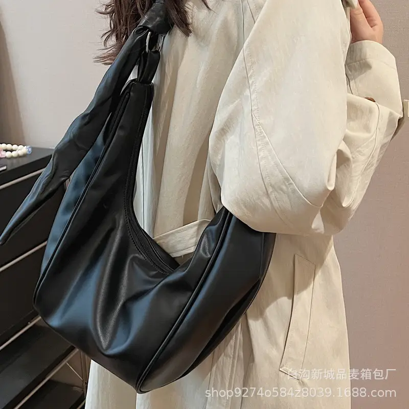 Retro Brown Leather Shoulder Bag for Women 2026 - Image 5