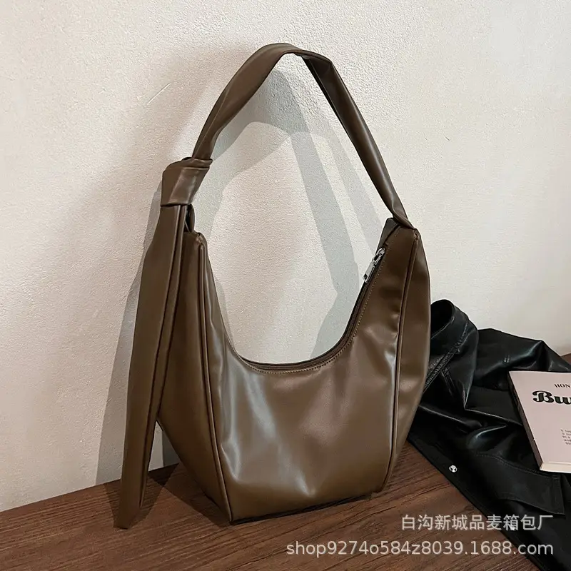 Retro Brown Leather Shoulder Bag for Women 2026 - Image 7