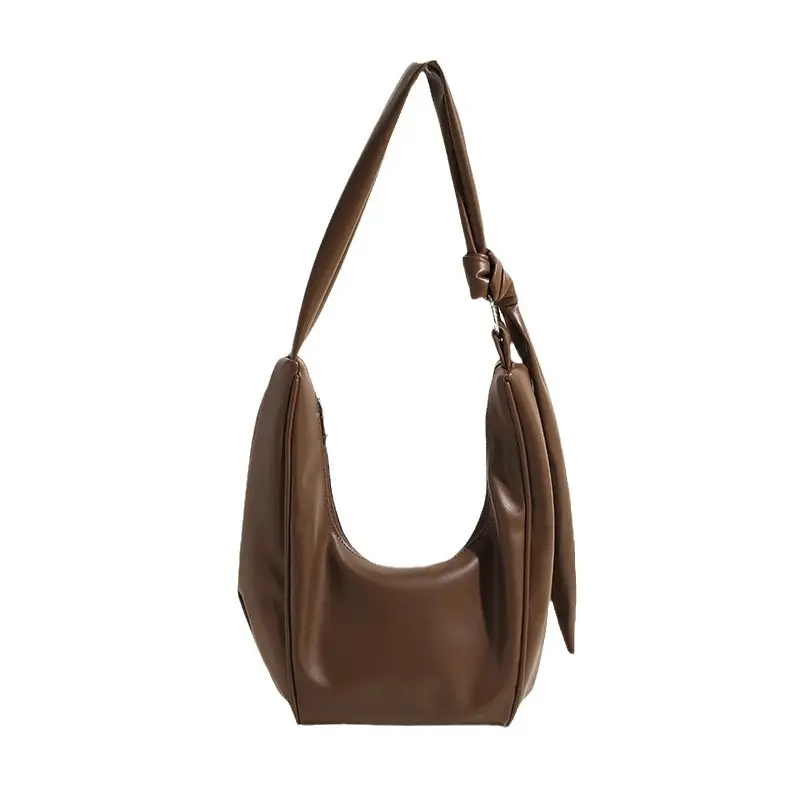 Retro Brown Leather Shoulder Bag for Women 2026 - Image 8