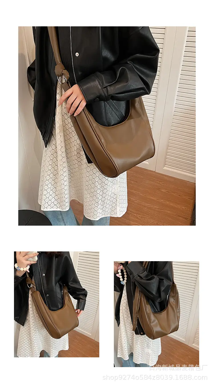 Retro Brown Leather Shoulder Bag for Women 2026 — feature 11