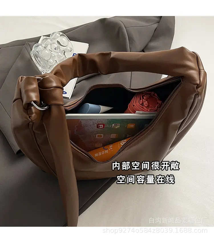 Retro Brown Leather Shoulder Bag for Women 2026 — feature 7
