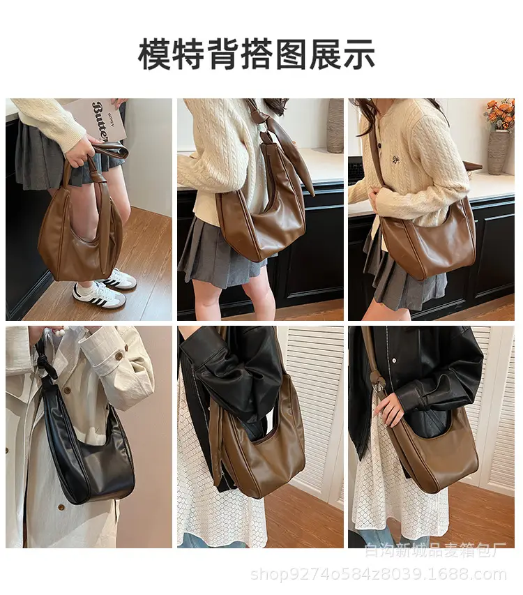 Retro Brown Leather Shoulder Bag for Women 2026 — feature 8