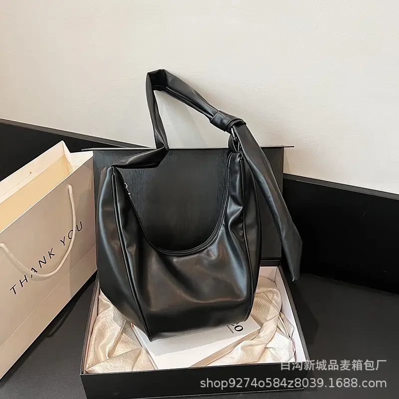 Retro Brown Leather Shoulder Bag for Women 2026 - Image 2