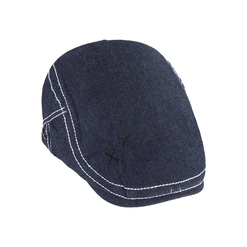Women Retro Denim Forward Hat 2024 Casual British Duck Tongue - Image 7