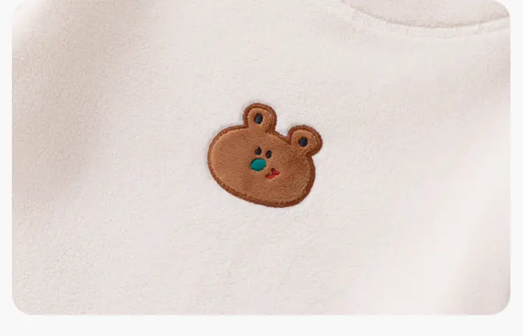 Baby Half-High Collar T-Shirt Brown Winter Warm — feature 26