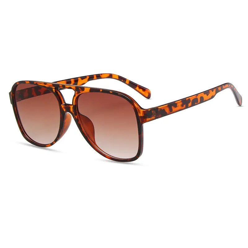 European American Cross Border Double Beam Sunglasses Fashion Large Frame Cyber Popular Toad Sunglasses Ins Personalized Retro Flower Bag Glasses Trendy