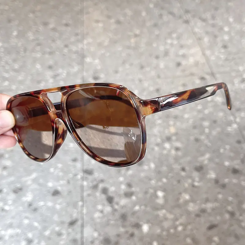 European American Cross Border Double Beam Sunglasses Fashion Large Frame Cyber Popular Toad Sunglasses Ins Personalized Retro Flower Bag Glasses Trendy — feature 13