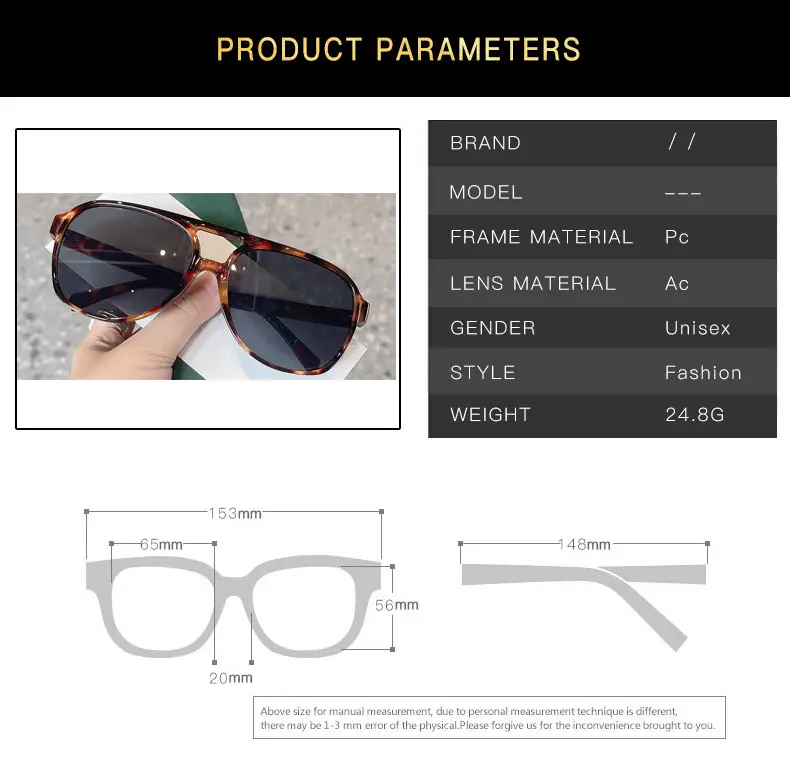 European American Cross Border Double Beam Sunglasses Fashion Large Frame Cyber Popular Toad Sunglasses Ins Personalized Retro Flower Bag Glasses Trendy — feature 3