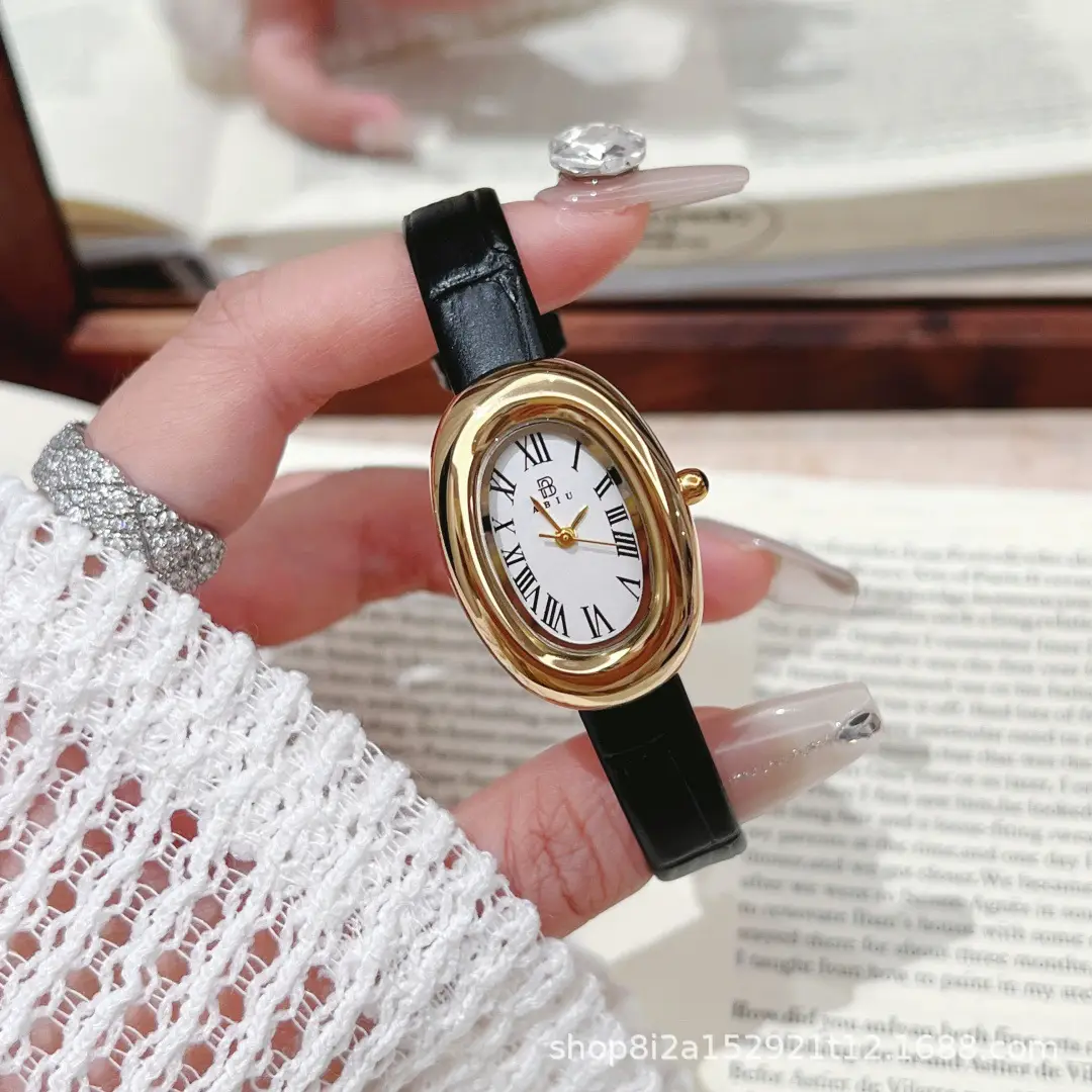 Niche Vintage Women's Watch Simple Casual Belt Exquisite Waterproof Student's Watch French Middle Small Dial Watch for Women — feature 22