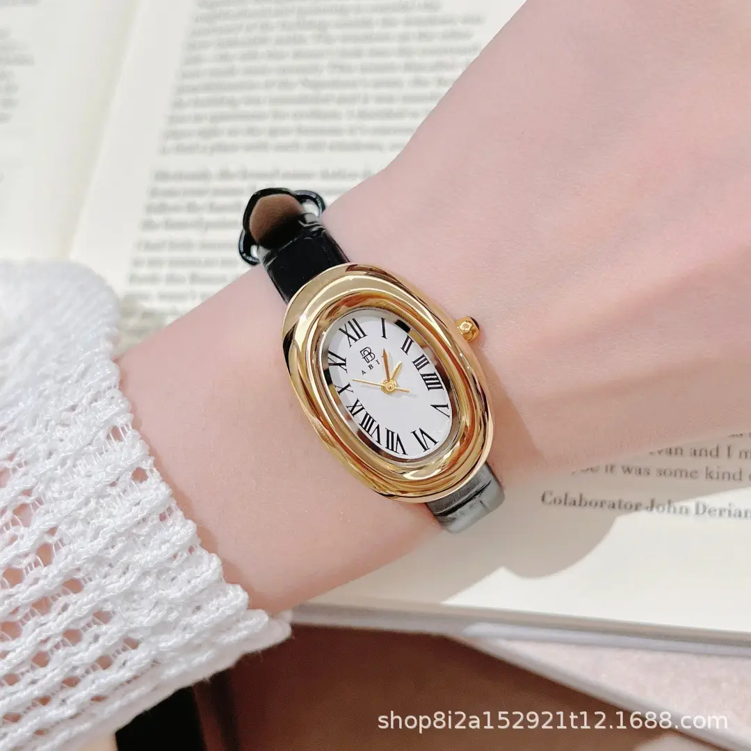 Niche Vintage Women's Watch Simple Casual Belt Exquisite Waterproof Student's Watch French Middle Small Dial Watch for Women — feature 24