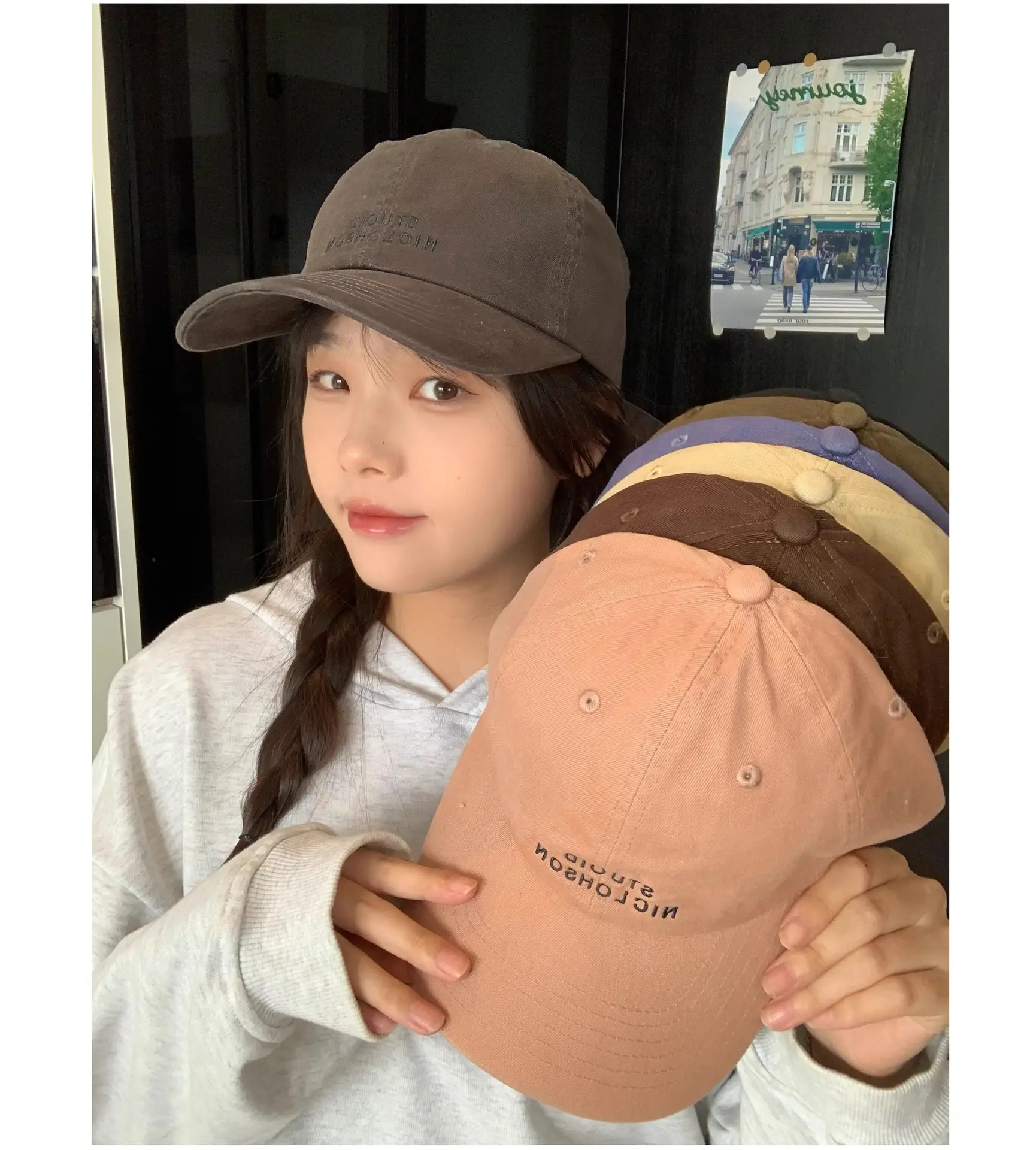 Stupid Niclohson Beige Peaked Baseball Cap — feature 1