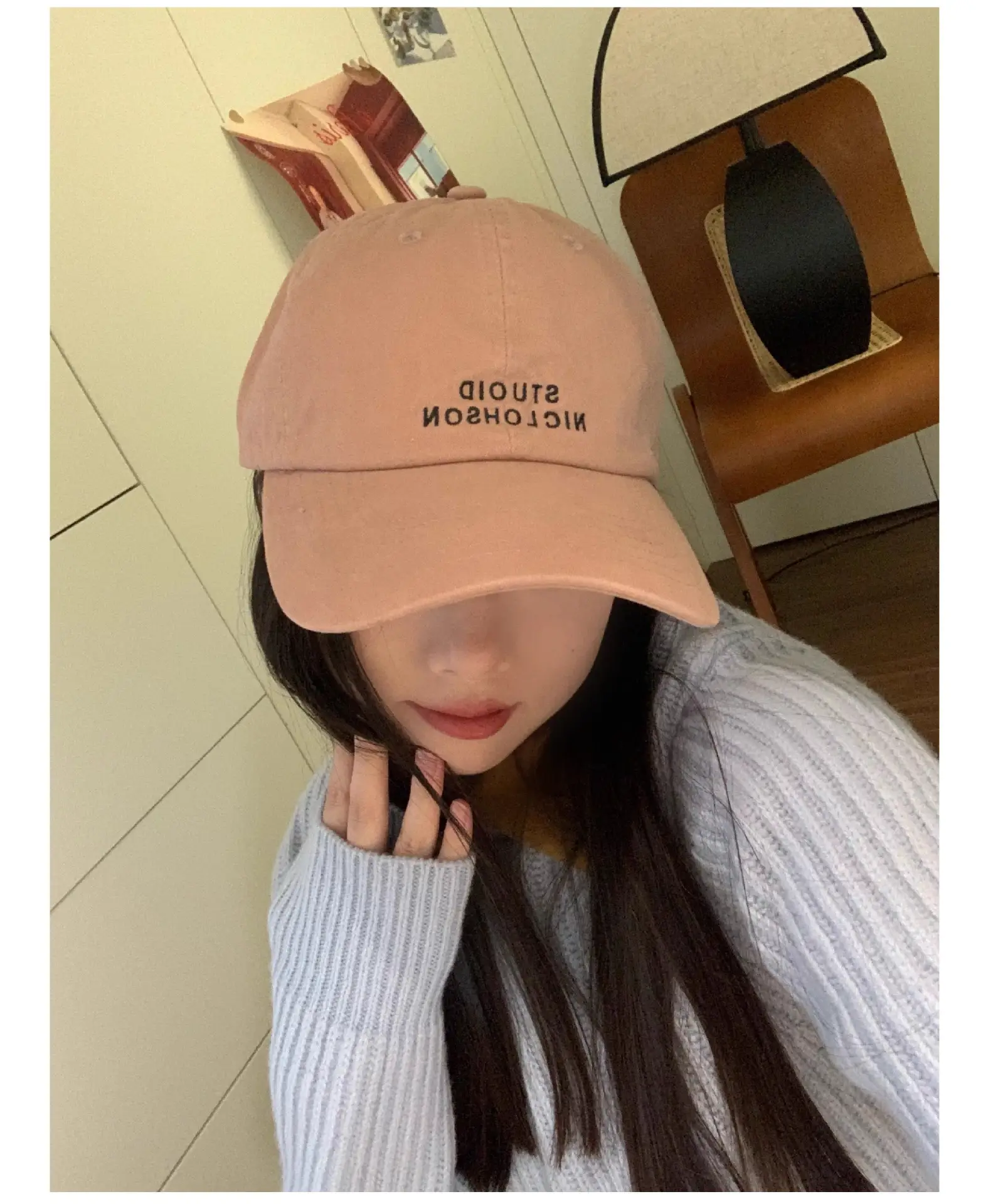 Stupid Niclohson Beige Peaked Baseball Cap — feature 11