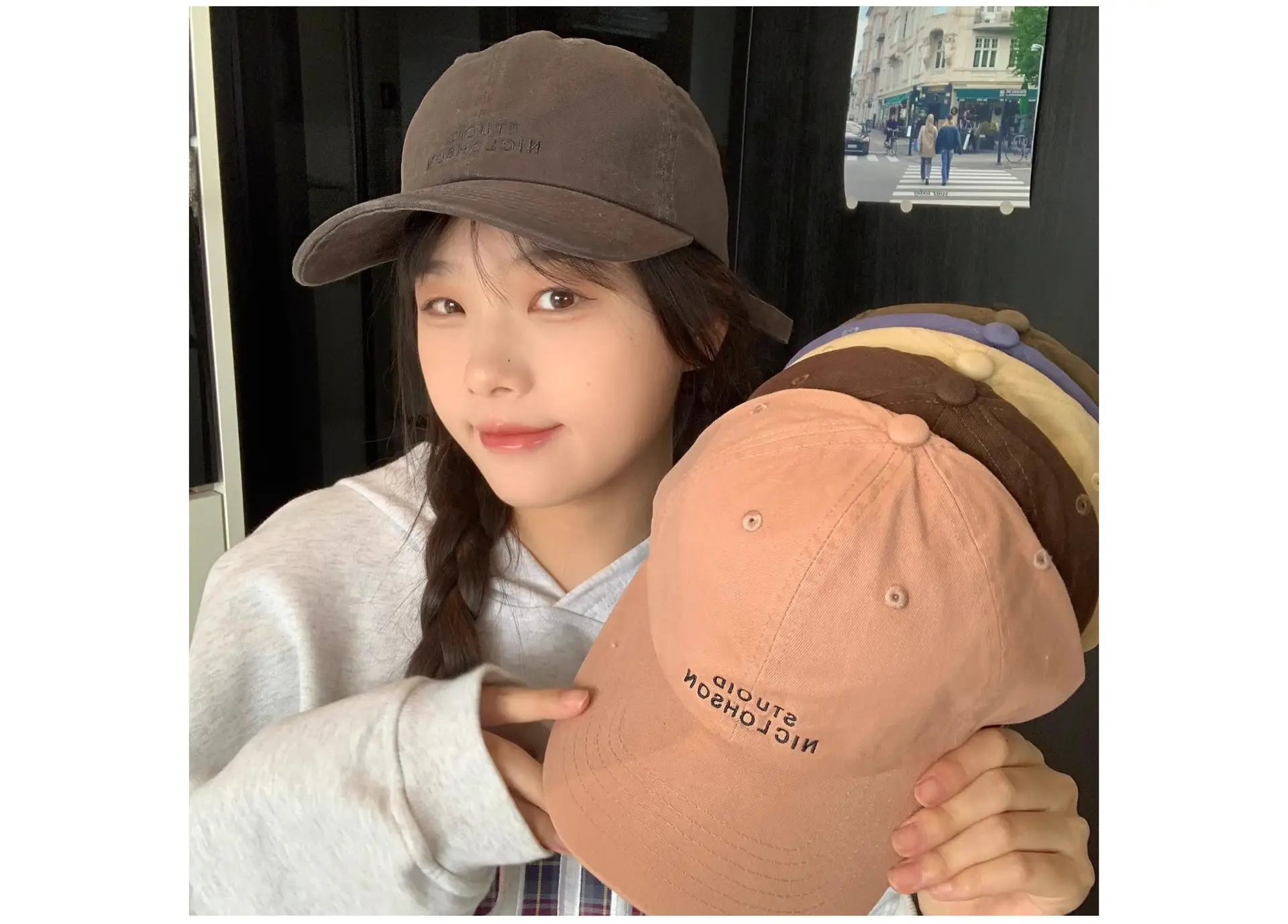 Stupid Niclohson Beige Peaked Baseball Cap — feature 2