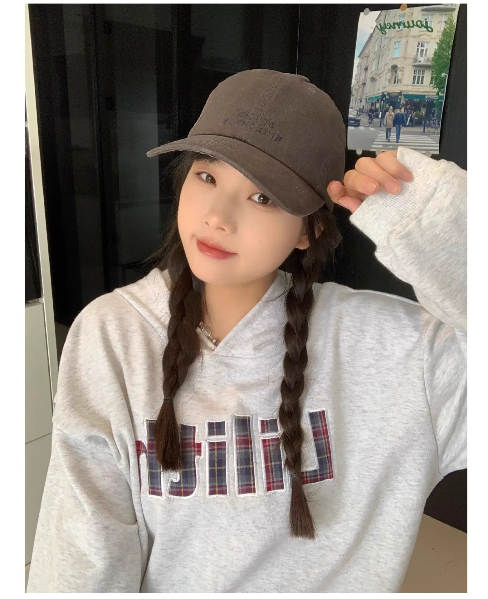 Stupid Niclohson Beige Peaked Baseball Cap — feature 4