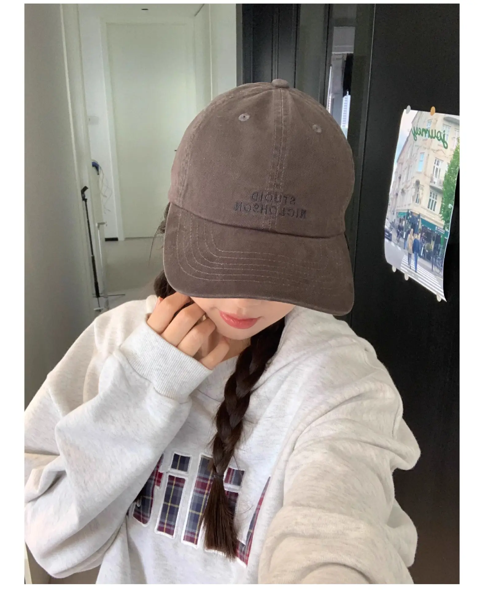 Stupid Niclohson Beige Peaked Baseball Cap — feature 6