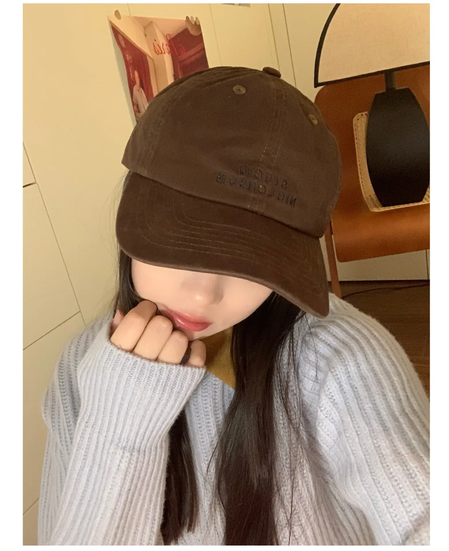 Stupid Niclohson Beige Peaked Baseball Cap — feature 9