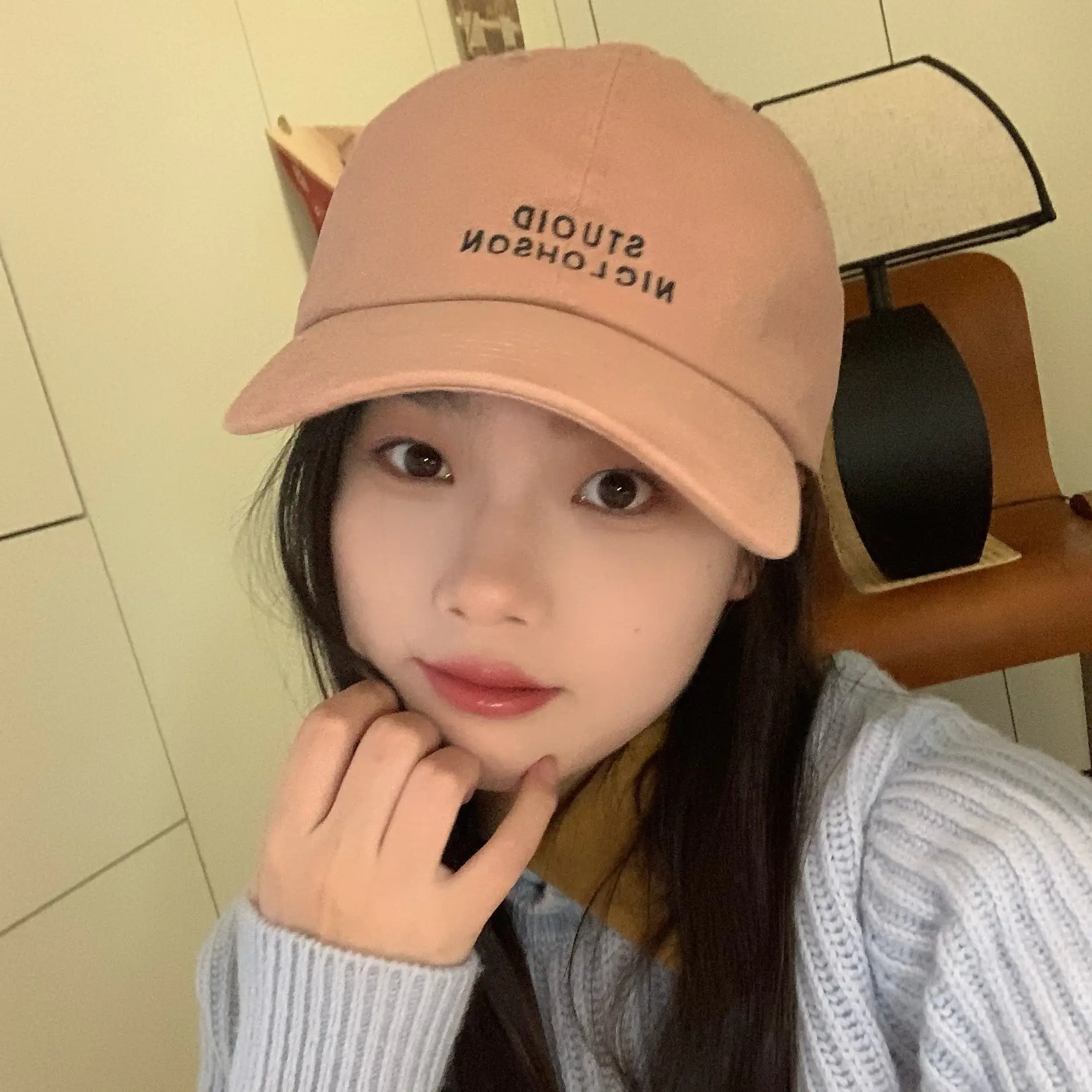 Stupid Niclohson Beige Peaked Baseball Cap - Image 3