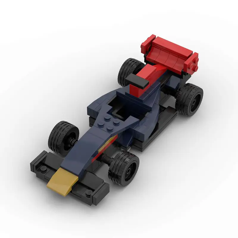 Domestic Building Blocks Moc-154609 Formula 1 Racing Car Evolution from 1-2001 Toy Model Set