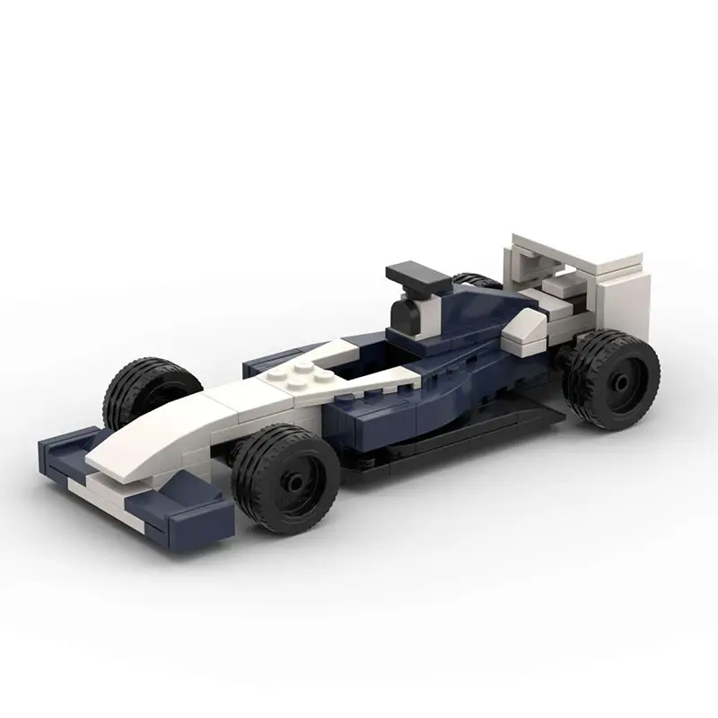 Domestic Building Blocks Moc-154609 Formula 1 Racing Car Evolution from 1-2001 Toy Model Set — feature 10