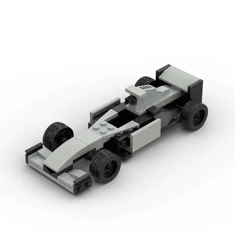 Domestic Building Blocks Moc-154609 Formula 1 Racing Car Evolution from 1-2001 Toy Model Set — feature 11