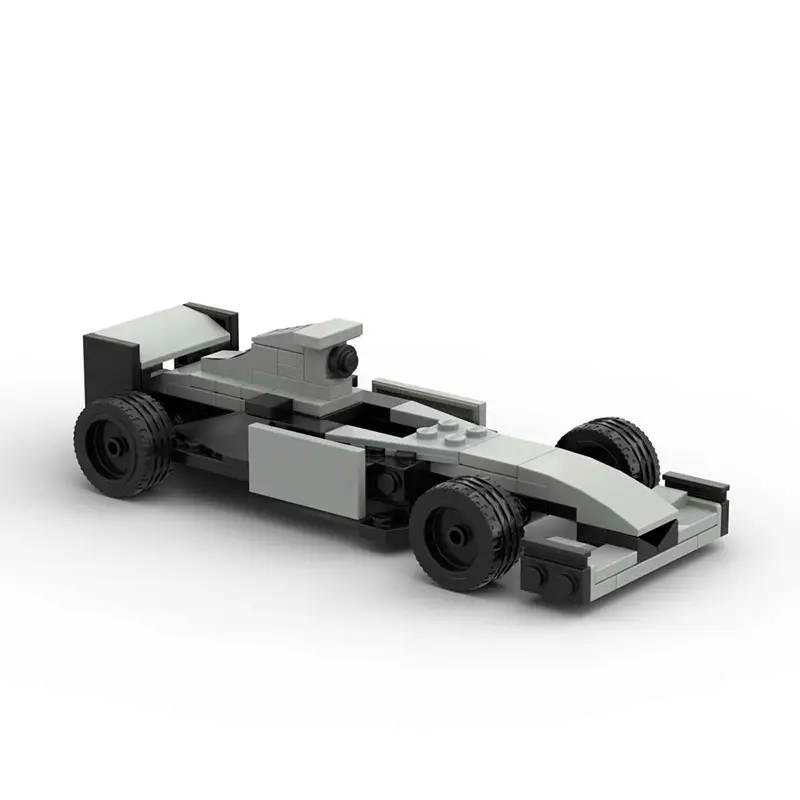 Domestic Building Blocks Moc-154609 Formula 1 Racing Car Evolution from 1-2001 Toy Model Set — feature 13