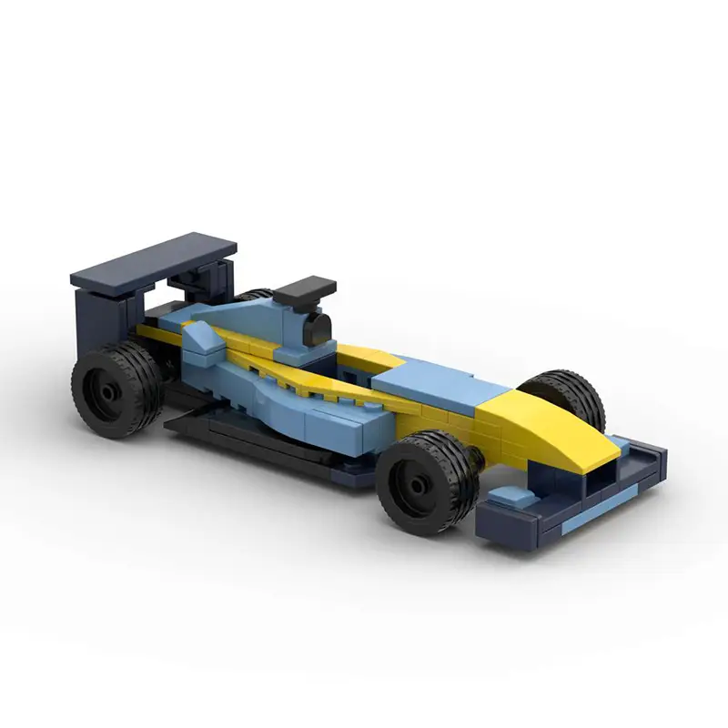 Domestic Building Blocks Moc-154609 Formula 1 Racing Car Evolution from 1-2001 Toy Model Set — feature 15