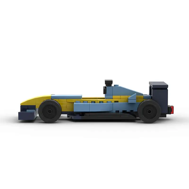 Domestic Building Blocks Moc-154609 Formula 1 Racing Car Evolution from 1-2001 Toy Model Set — feature 16