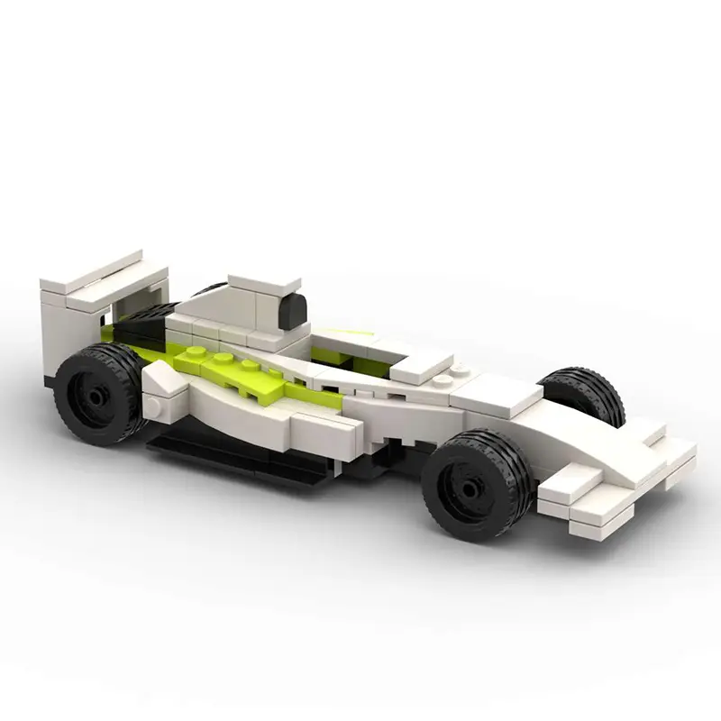 Domestic Building Blocks Moc-154609 Formula 1 Racing Car Evolution from 1-2001 Toy Model Set — feature 17