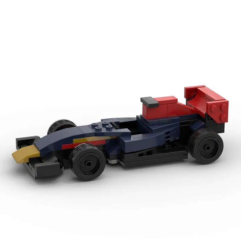 Domestic Building Blocks Moc-154609 Formula 1 Racing Car Evolution from 1-2001 Toy Model Set — feature 2