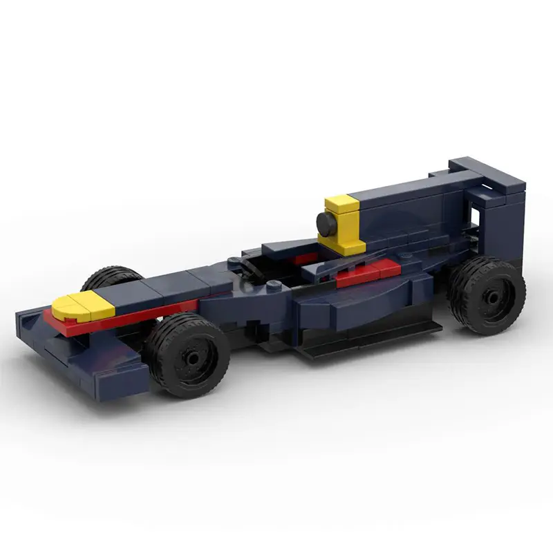 Domestic Building Blocks Moc-154609 Formula 1 Racing Car Evolution from 1-2001 Toy Model Set — feature 23