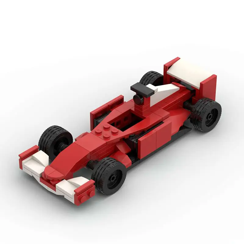 Domestic Building Blocks Moc-154609 Formula 1 Racing Car Evolution from 1-2001 Toy Model Set — feature 5