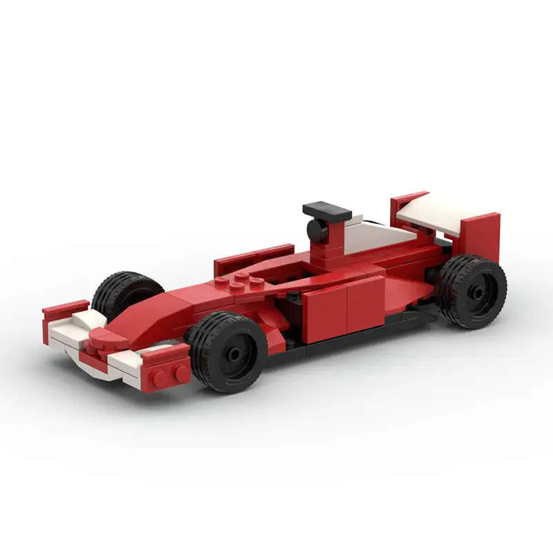 Domestic Building Blocks Moc-154609 Formula 1 Racing Car Evolution from 1-2001 Toy Model Set — feature 6