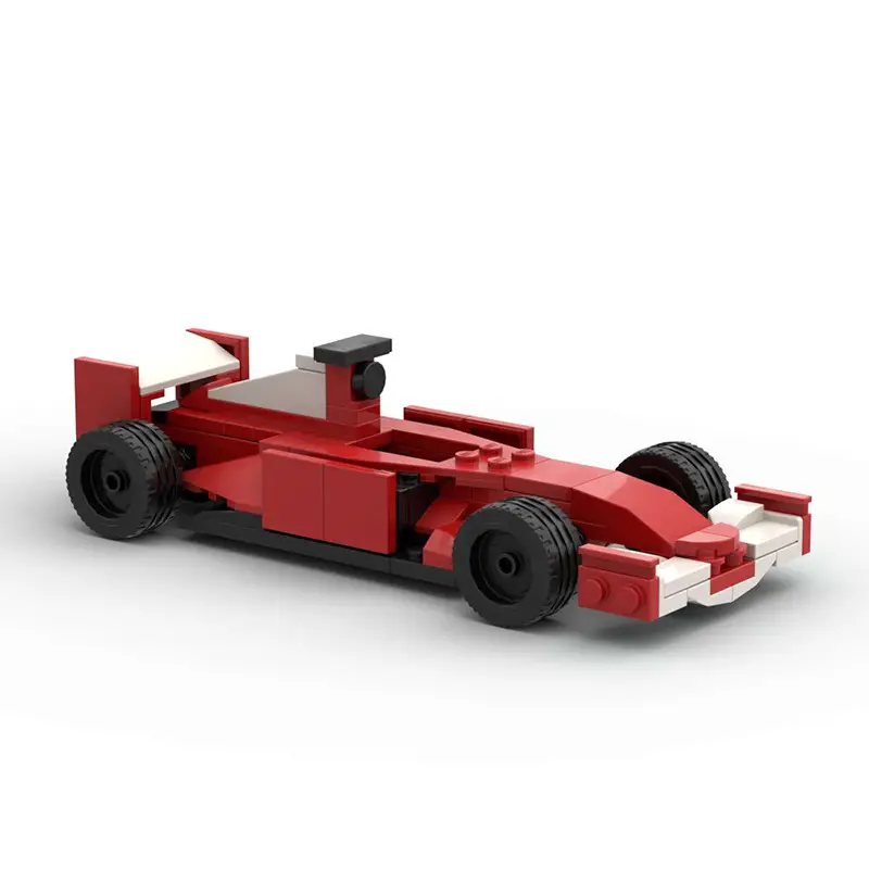 Domestic Building Blocks Moc-154609 Formula 1 Racing Car Evolution from 1-2001 Toy Model Set — feature 7