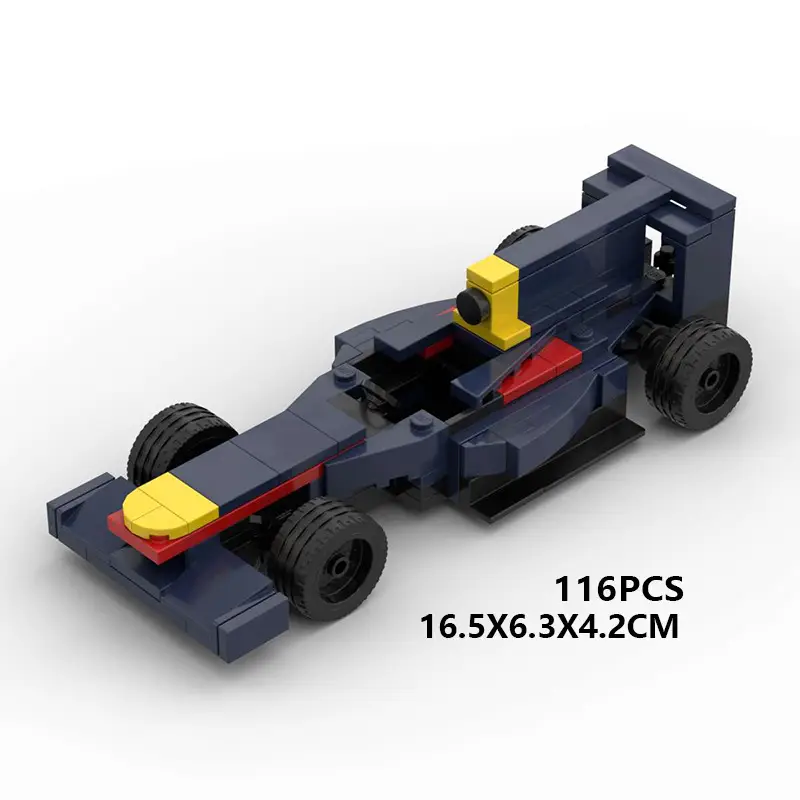 Domestic Building Blocks Moc-154609 Formula 1 Racing Car Evolution from 1-2001 Toy Model Set