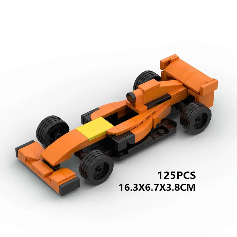 Domestic Building Blocks Moc-154609 Formula 1 Racing Car Evolution from 1-2001 Toy Model Set
