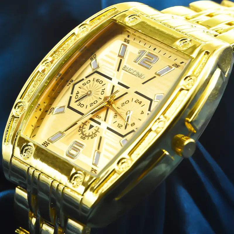 Black Explosions Barrel Men's Quartz Watch — feature 10