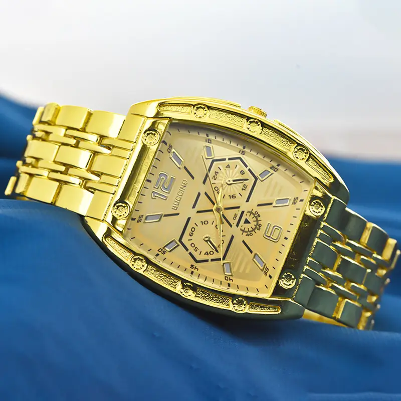 Black Explosions Barrel Men's Quartz Watch — feature 11
