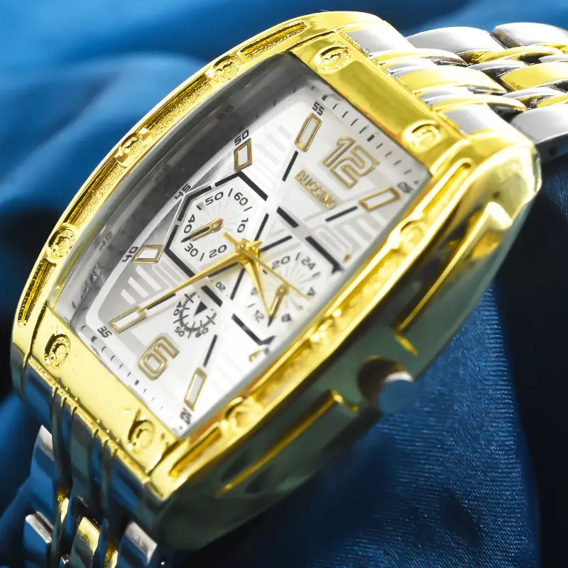 Black Explosions Barrel Men's Quartz Watch — feature 13