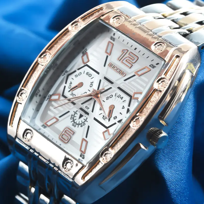 Black Explosions Barrel Men's Quartz Watch — feature 19