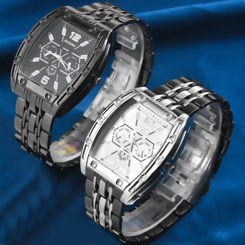 Black Explosions Barrel Men's Quartz Watch — feature 22