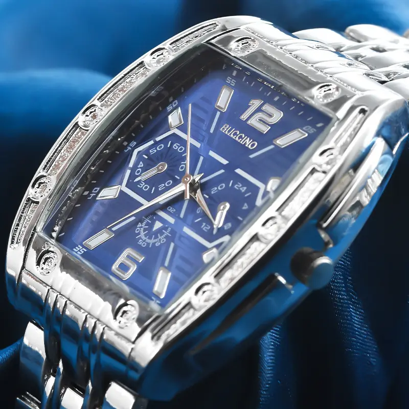 Black Explosions Barrel Men's Quartz Watch — feature 5