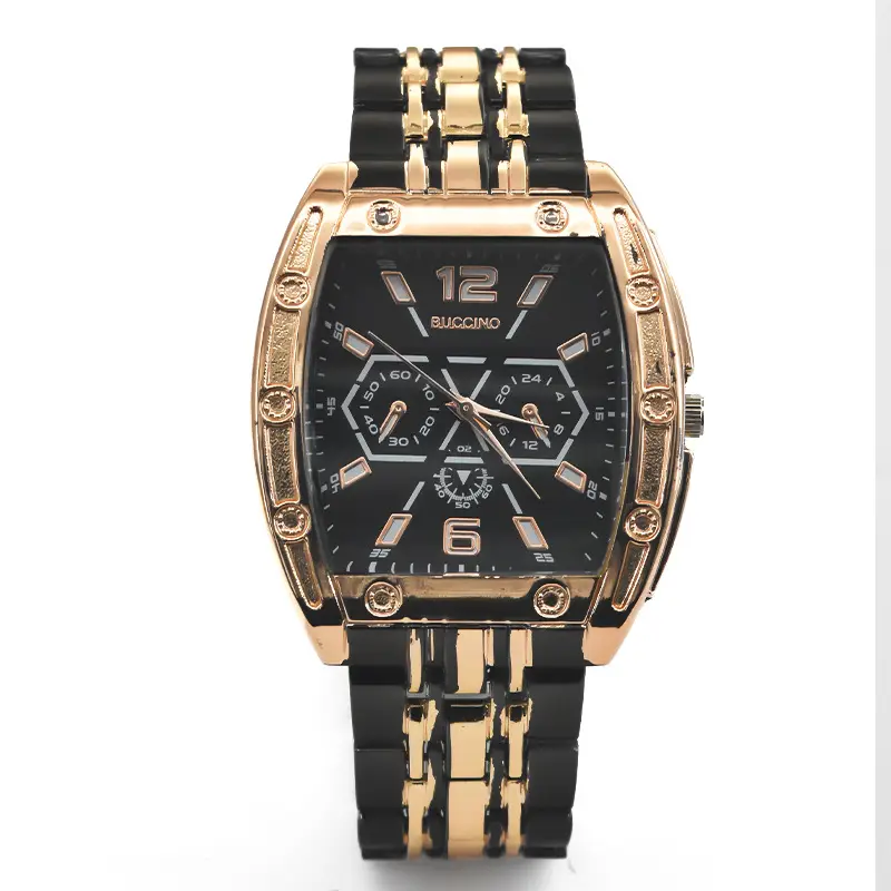 Black Explosions Barrel Men's Quartz Watch - Image 3