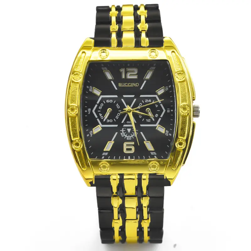 Black Explosions Barrel Men's Quartz Watch - Image 6