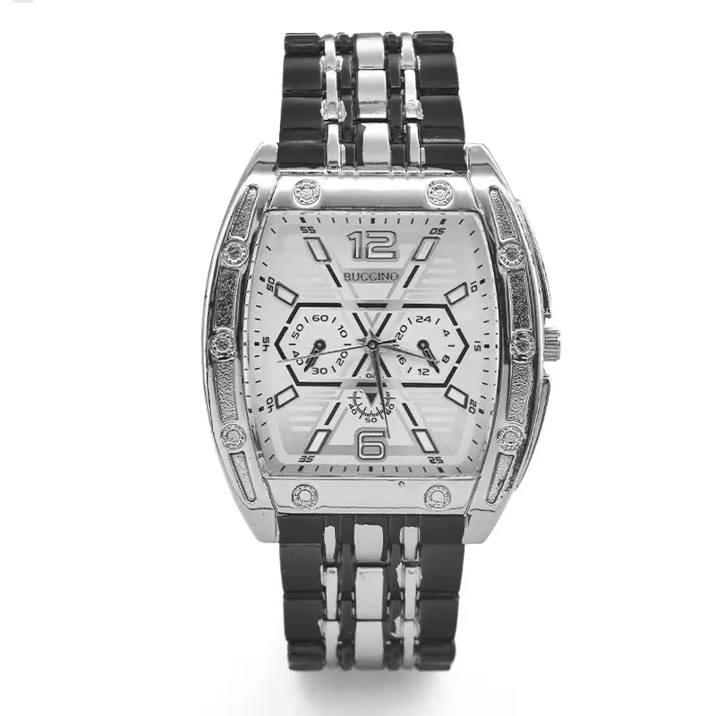 Black Explosions Barrel Men's Quartz Watch - Image 8